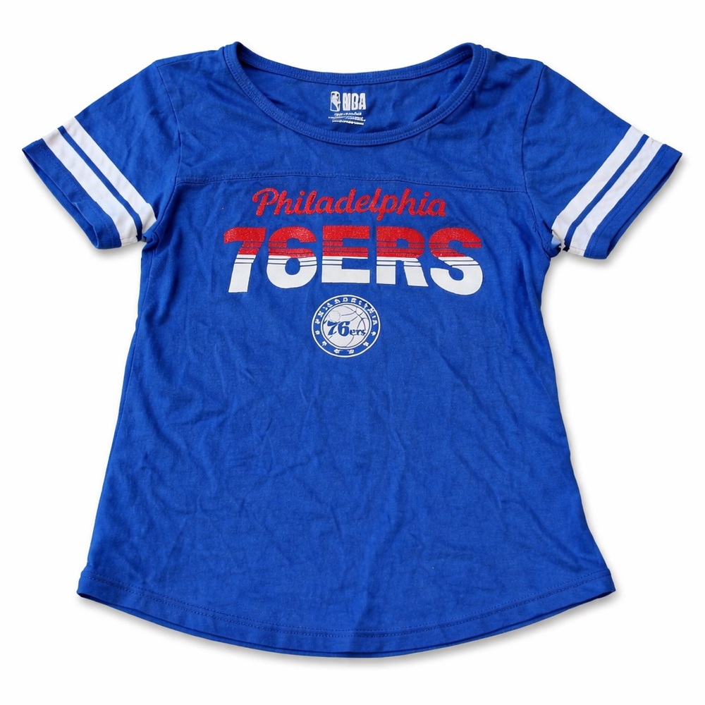 🏀 Philadelphia 76ers Girls T-Shirt | NBA | Size XL (14)